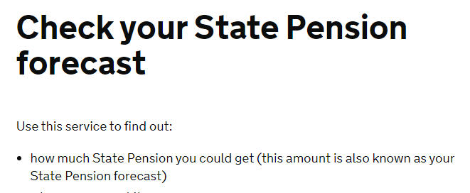 Check your state pension