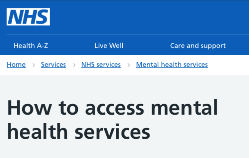 How to access mental health services