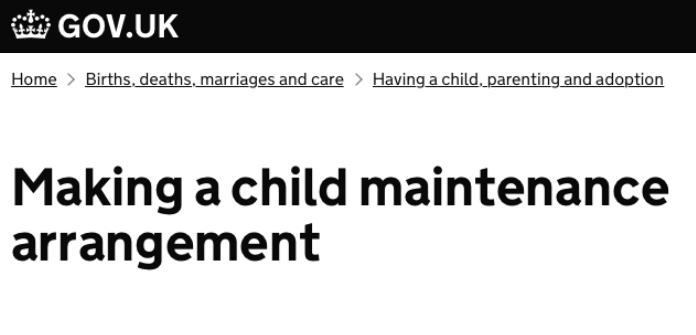 child maintenance